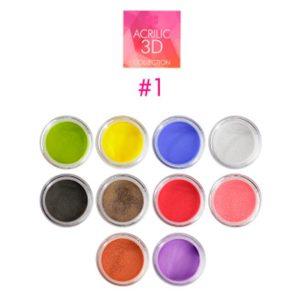 Coleccion Acrilico 3D 1 Nail Factory