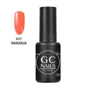 Esmalte En Gel 1 Paso 21 Naranja GC Nails