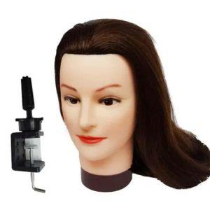 Cabezote de Maniquí Cabello Natural